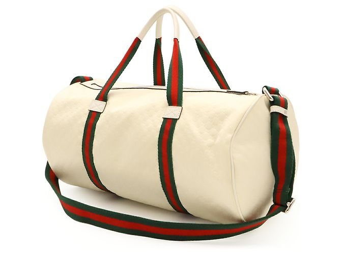 Borsa Spolvero Gucci Sherry Bianco Rosso Verde - vista 3