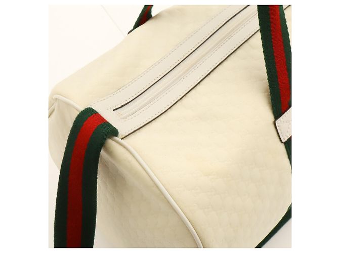 Borsa Spolvero Gucci Sherry Bianco Rosso Verde - vista 8