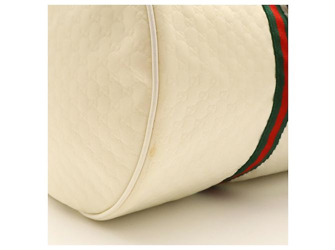Borsa Spolvero Gucci Sherry Bianco Rosso Verde - vista 9