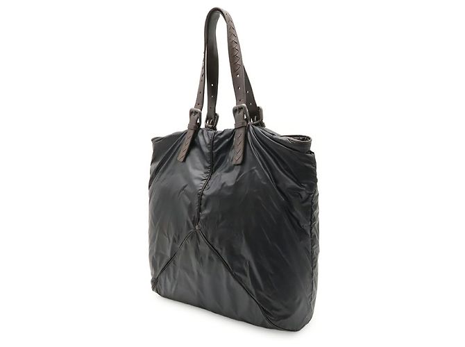 Borsa Tote Spinnaker Bottega Veneta Nero Marrone scuro - vista 3