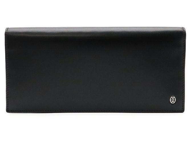 Cartera larga de doble pliegue Cartier Pasha de Line Negro - vista 2