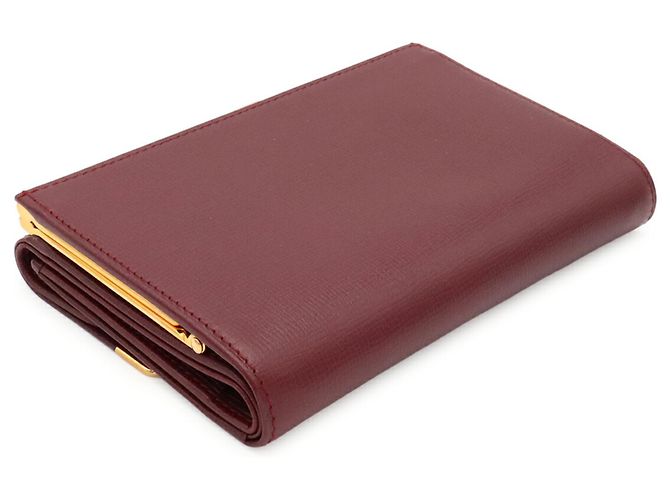 Cartier Must de Line Tri-fold Wallet Bordeaux - Ansicht 3