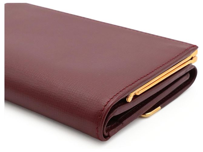 Cartier Must de Line Tri-fold Wallet Bordeaux - Ansicht 4