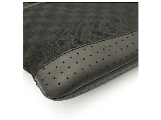Borsa a Spalla Gucci GG Canvas Nero - vista 4