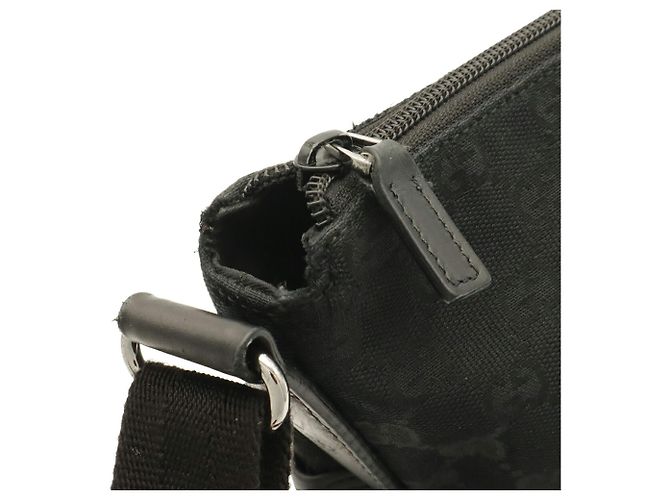 Borsa a Spalla Gucci GG Canvas Nero - vista 5