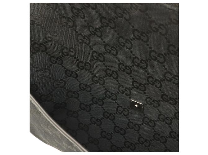 Borsa a Spalla Gucci GG Canvas Nero - vista 9