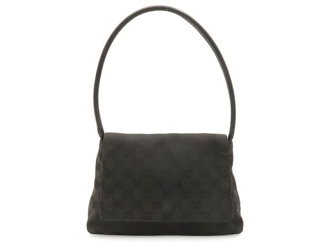 Borsa a Spalla Gucci GG Canvas Nero - vista 2