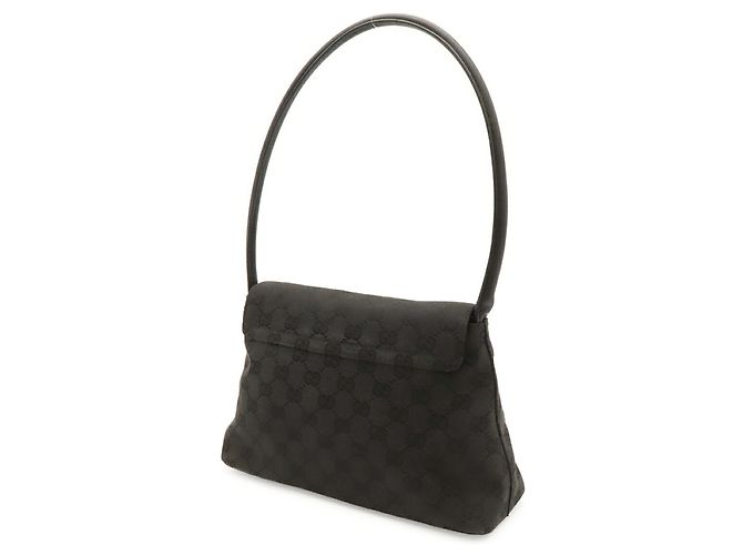 Borsa a Spalla Gucci GG Canvas Nero - vista 3
