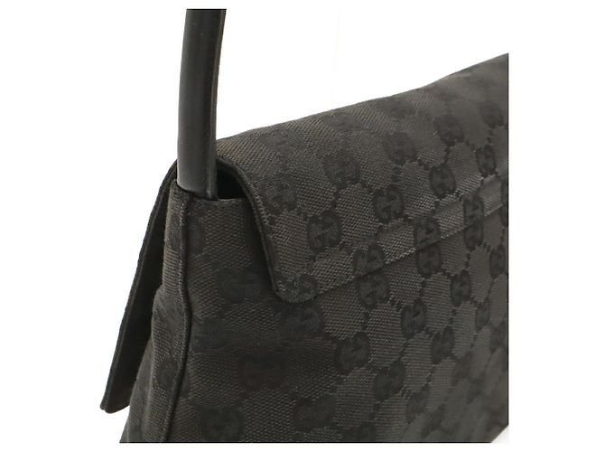 Borsa a Spalla Gucci GG Canvas Nero - vista 5