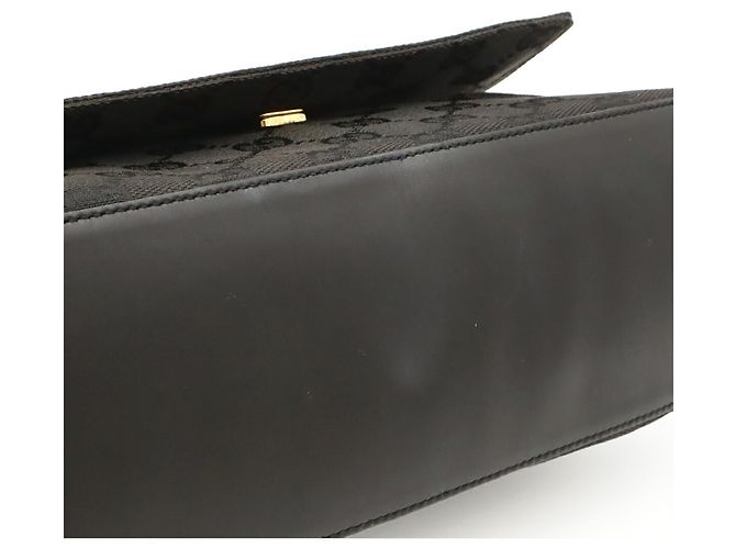 Borsa a Spalla Gucci GG Canvas Nero - vista 7