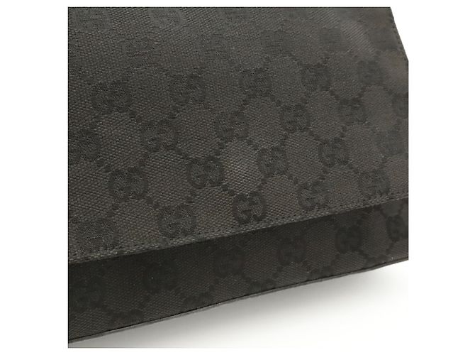 Borsa a Spalla Gucci GG Canvas Nero - vista 8