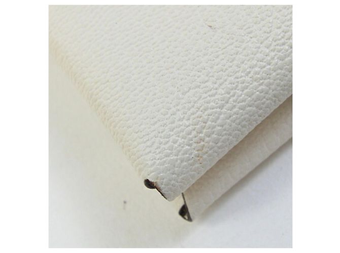 Hermès Tarjetero Hermes Calvi Duo Nata Chevre Mysore Blanco - vista 7