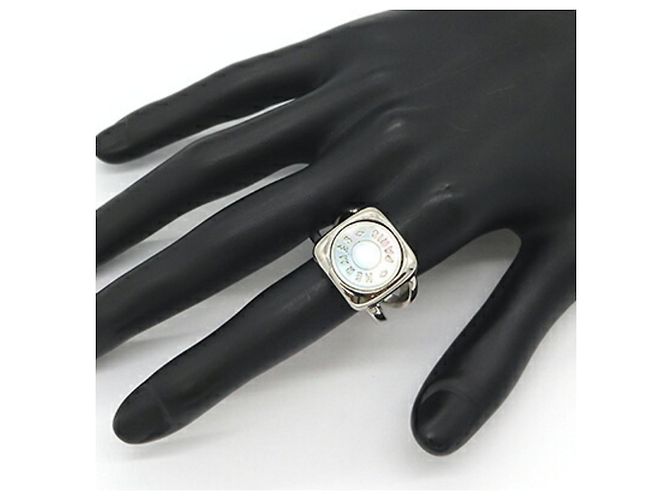 Hermès Hermes Corozo Sellier Ring Silber - Ansicht 6