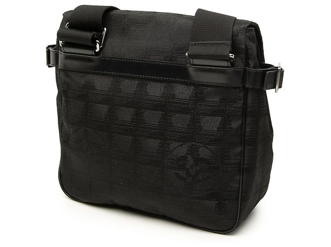 Chanel Black New Travel Line Nylon Crossbody Nero - vista 2
