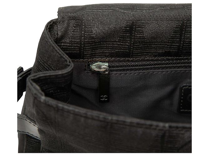 Chanel Black New Travel Line Nylon Crossbody Nero - vista 6