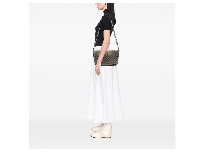 Gucci Brown GG Imprime Crossbody Khaki - view 7