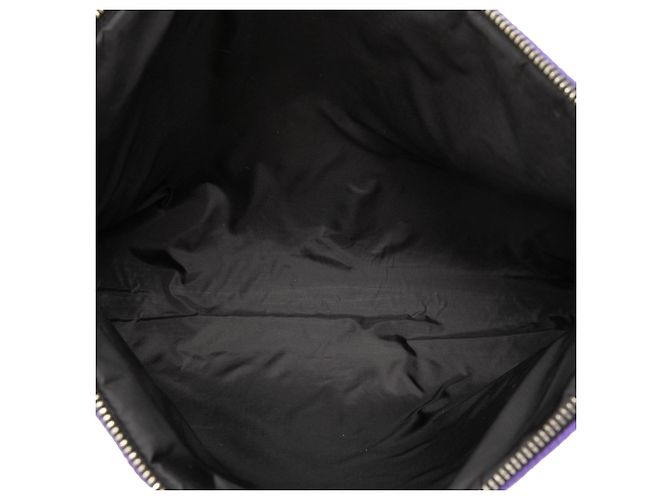 Clutch imbottita con zip in Tessuto viola Prada Porpora Viola scuro - vista 4