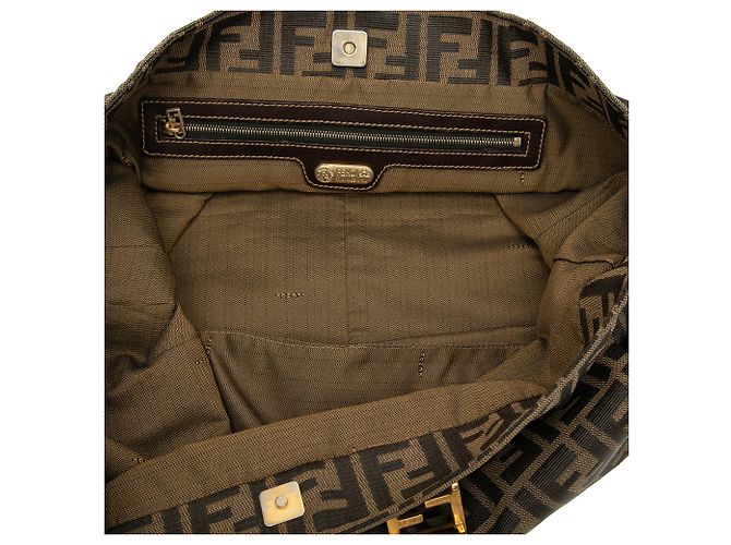 Fendi Twins Tote aus Zucca-Canvas braun Large - Ansicht 4