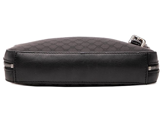 Céline Borsa a tracolla Celine in tela Macadam con bordi in pelle nera Nero - vista 3