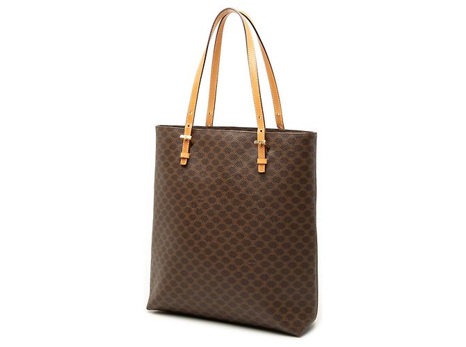 Céline Celine Braune Macadam-beschichtete Canvas-Tasche - Ansicht 2