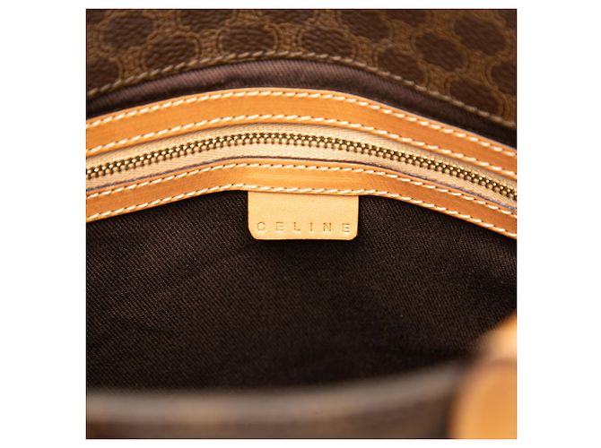 Céline Celine Braune Macadam-beschichtete Canvas-Tasche - Ansicht 5