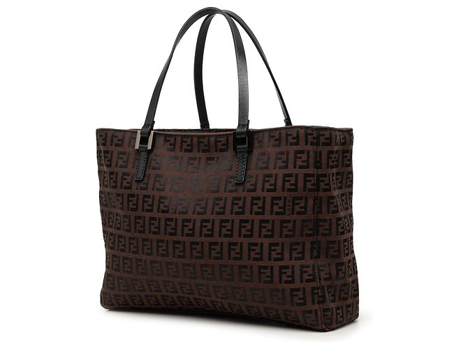 Fendi Zucchino Canvas Tote in Braun Dunkelbraun - Ansicht 2