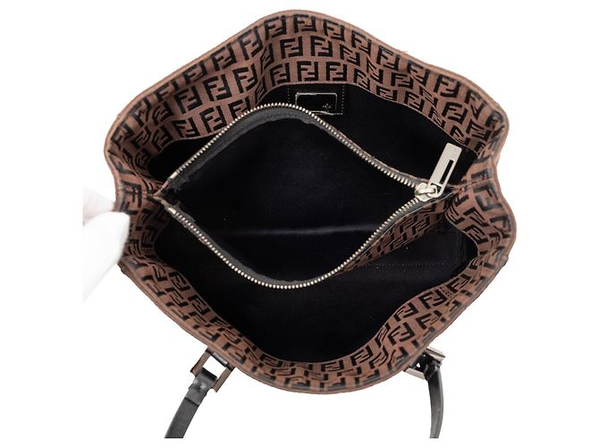 Fendi Zucchino Canvas Tote in Braun Dunkelbraun - Ansicht 4