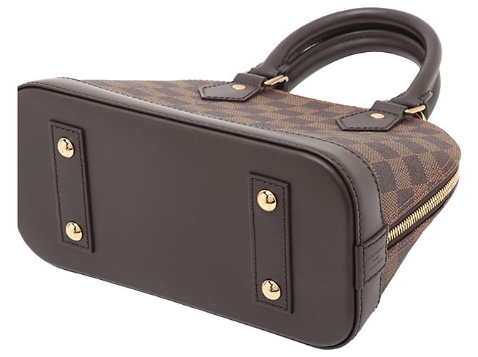 Louis Vuitton Marrone Damier Ebene Alma BB - vista 6