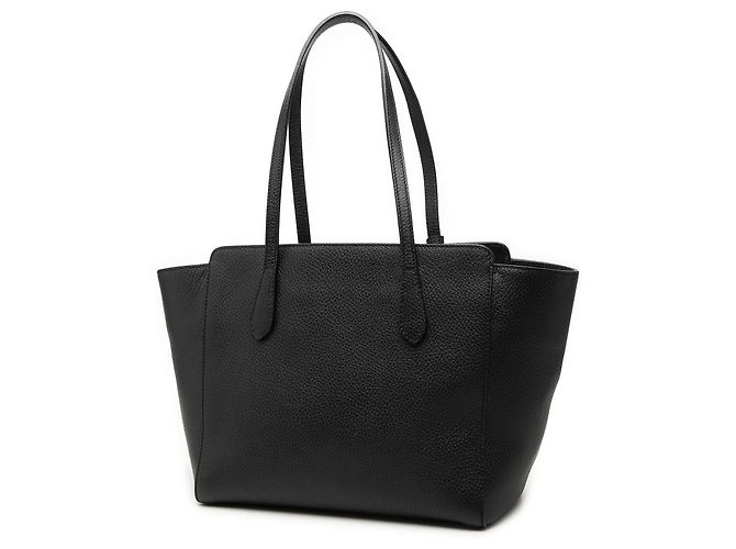 Tote Swing in piccola pelle di vitello nera Gucci Nero - vista 2