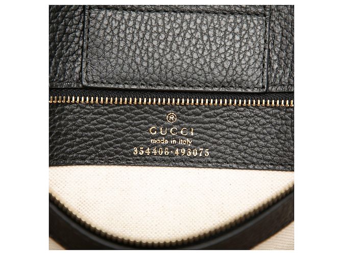 Tote Swing in piccola pelle di vitello nera Gucci Nero - vista 5