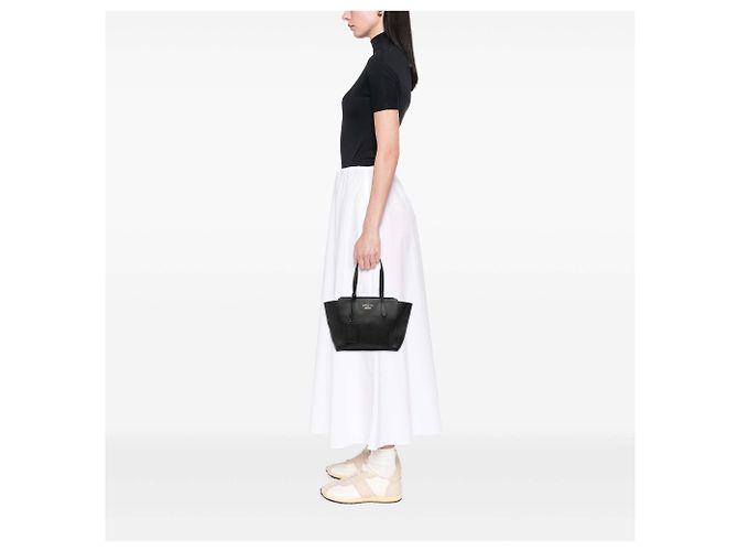 Tote Swing in piccola pelle di vitello nera Gucci Nero - vista 6