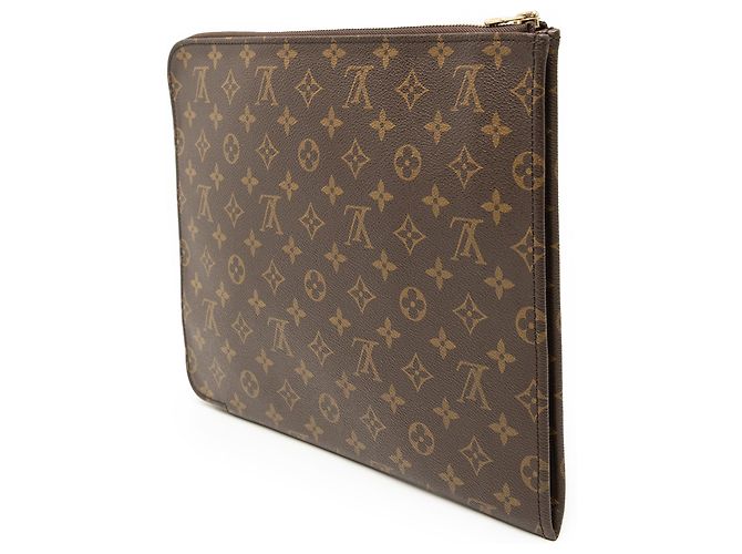 Louis Vuitton Poche Documents Portfolio 30 Monogram Marrone - vista 2