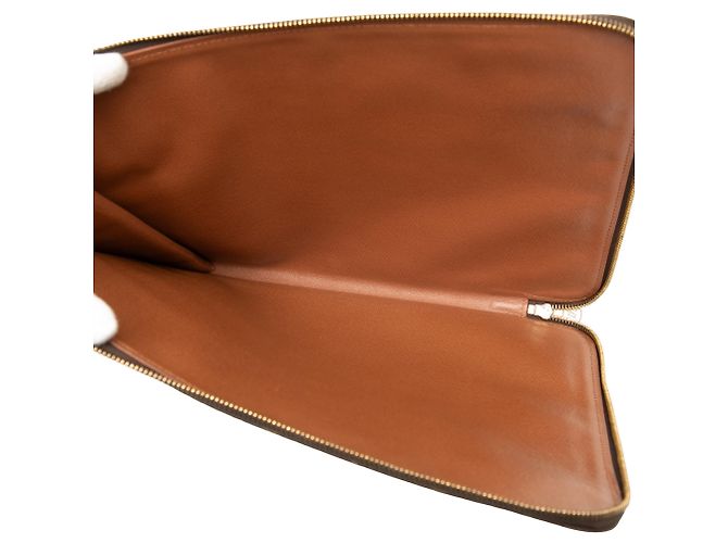 Louis Vuitton Poche Documents Portfolio 30 Monogram Marrone - vista 4
