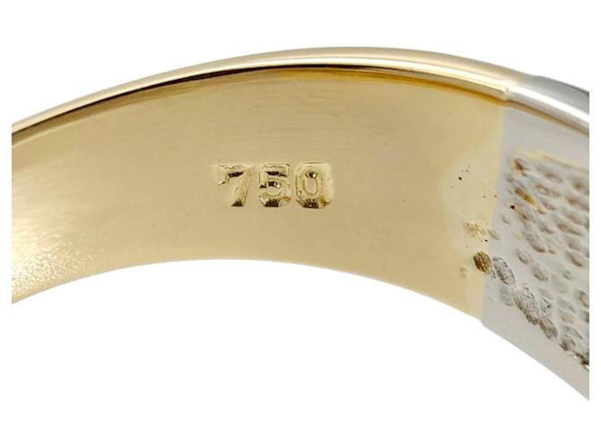 Céline Anello bicolore Celine Macadam Logo Argento D'oro - vista 11