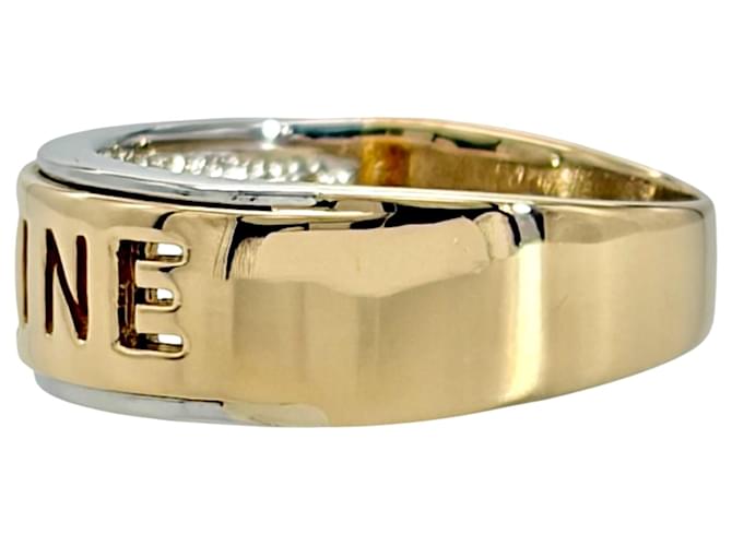 Céline Anello bicolore Celine Macadam Logo Argento D'oro - vista 4