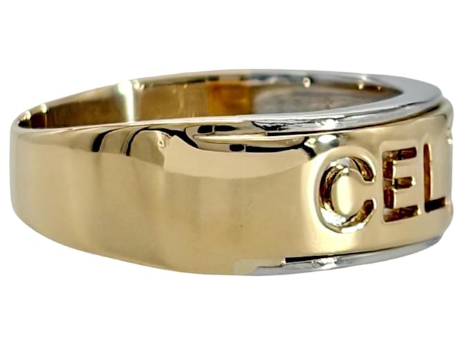 Céline Anello bicolore Celine Macadam Logo Argento D'oro - vista 5