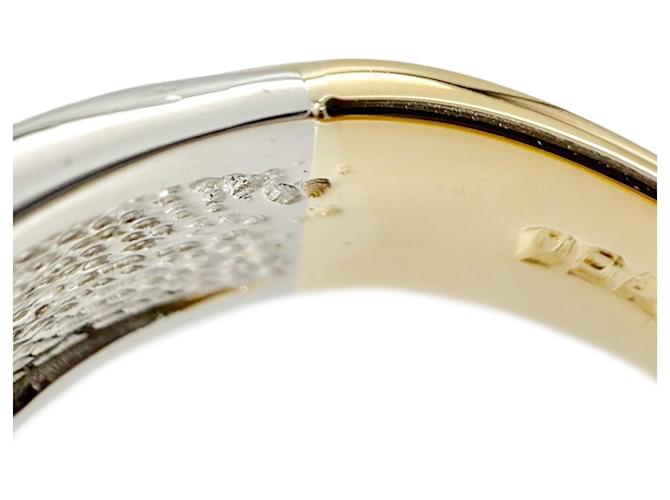 Céline Anello bicolore Celine Macadam Logo Argento D'oro - vista 8