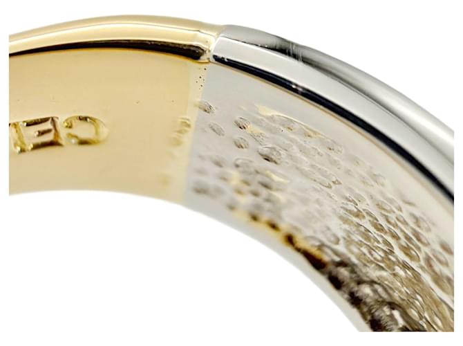 Céline Anello bicolore Celine Macadam Logo Argento D'oro - vista 9