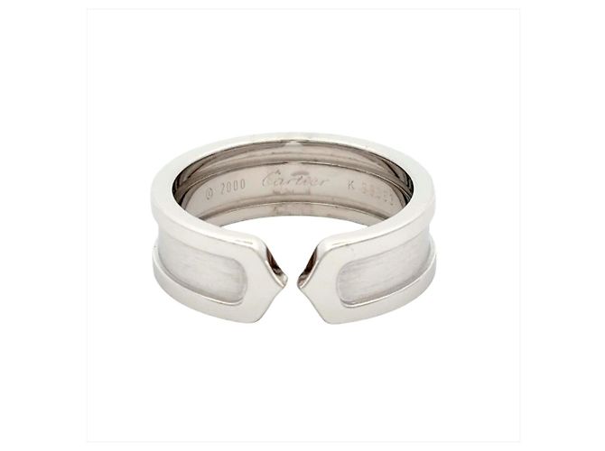 Anello C2 Band in oro bianco Cartier D'oro - vista 2