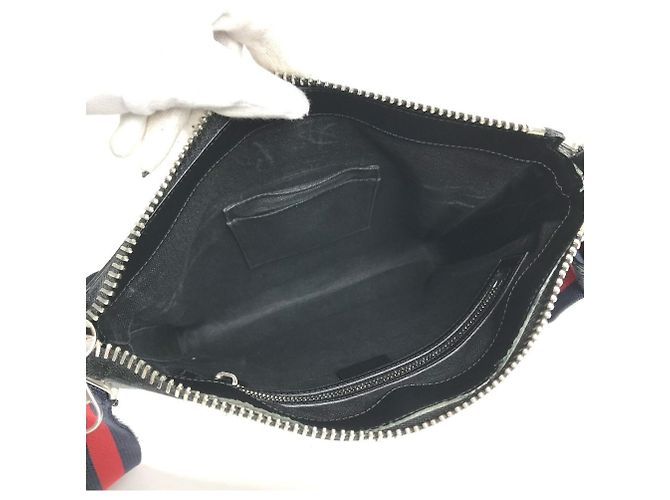 Borsa a tracolla Gucci GG Supreme Logo Nero - vista 13