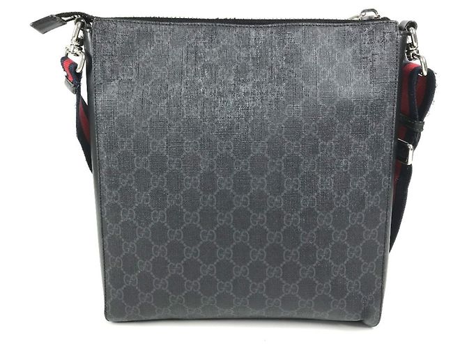 Borsa a tracolla Gucci GG Supreme Logo Nero - vista 2