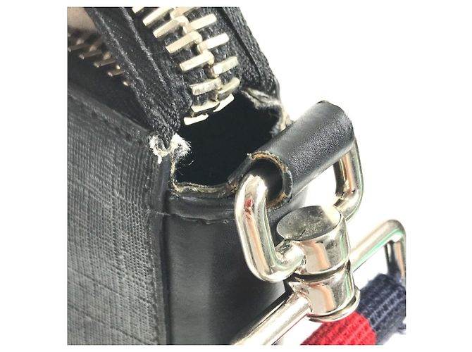 Borsa a tracolla Gucci GG Supreme Logo Nero - vista 9