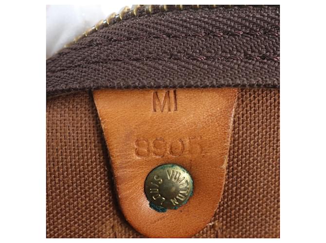 Borsa Louis Vuitton Monogram Keepall 60 Marrone scuro Monogramma - vista 11