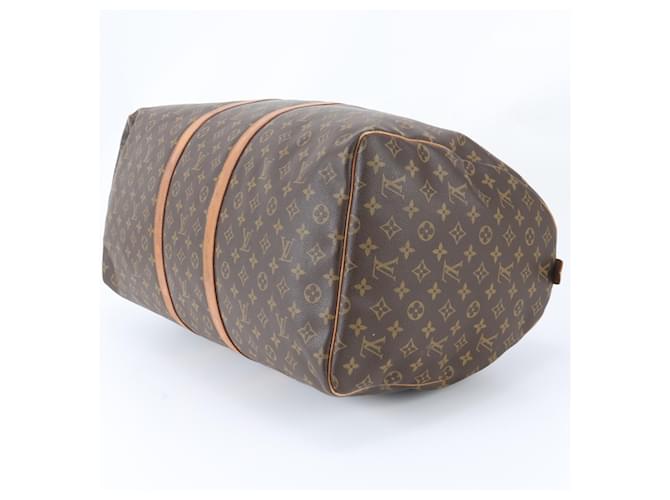 Borsa Louis Vuitton Monogram Keepall 60 Marrone scuro Monogramma - vista 4