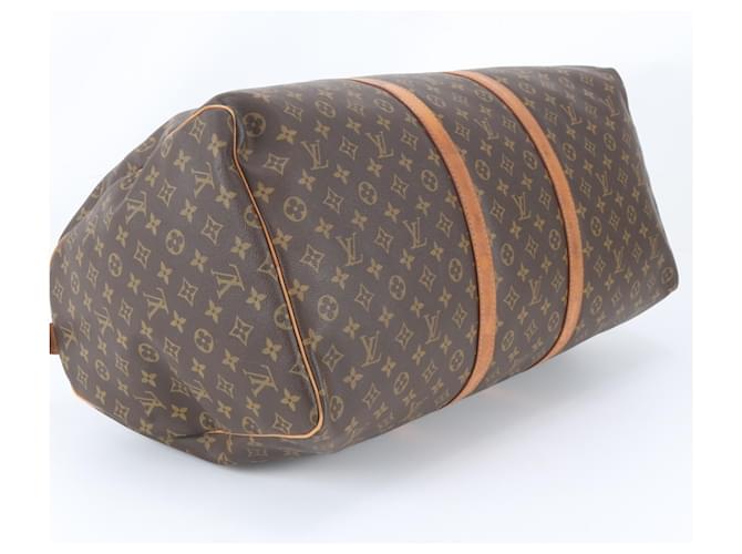 Borsa Louis Vuitton Monogram Keepall 60 Marrone scuro Monogramma - vista 5