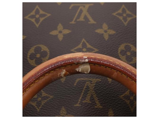 Borsa Louis Vuitton Monogram Keepall 60 Marrone scuro Monogramma - vista 8