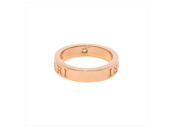 Bulgari Bvlgari BVLGARI Double Logo 1P Diamantring Golden - Ansicht 4