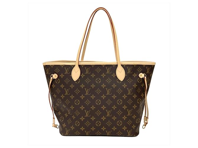 Borsa Tote Louis Vuitton Neverfull MM Marrone Monogramma - vista 2