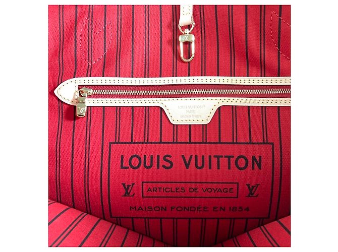 Borsa Tote Louis Vuitton Neverfull MM Marrone Monogramma - vista 6