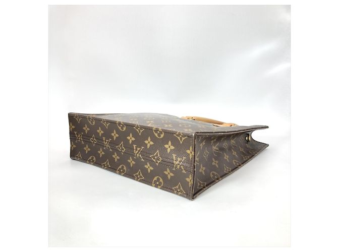 Louis Vuitton Sac Plat PM 2-Way Tote Bag Marrone Nero Blu Monogramma - vista 3